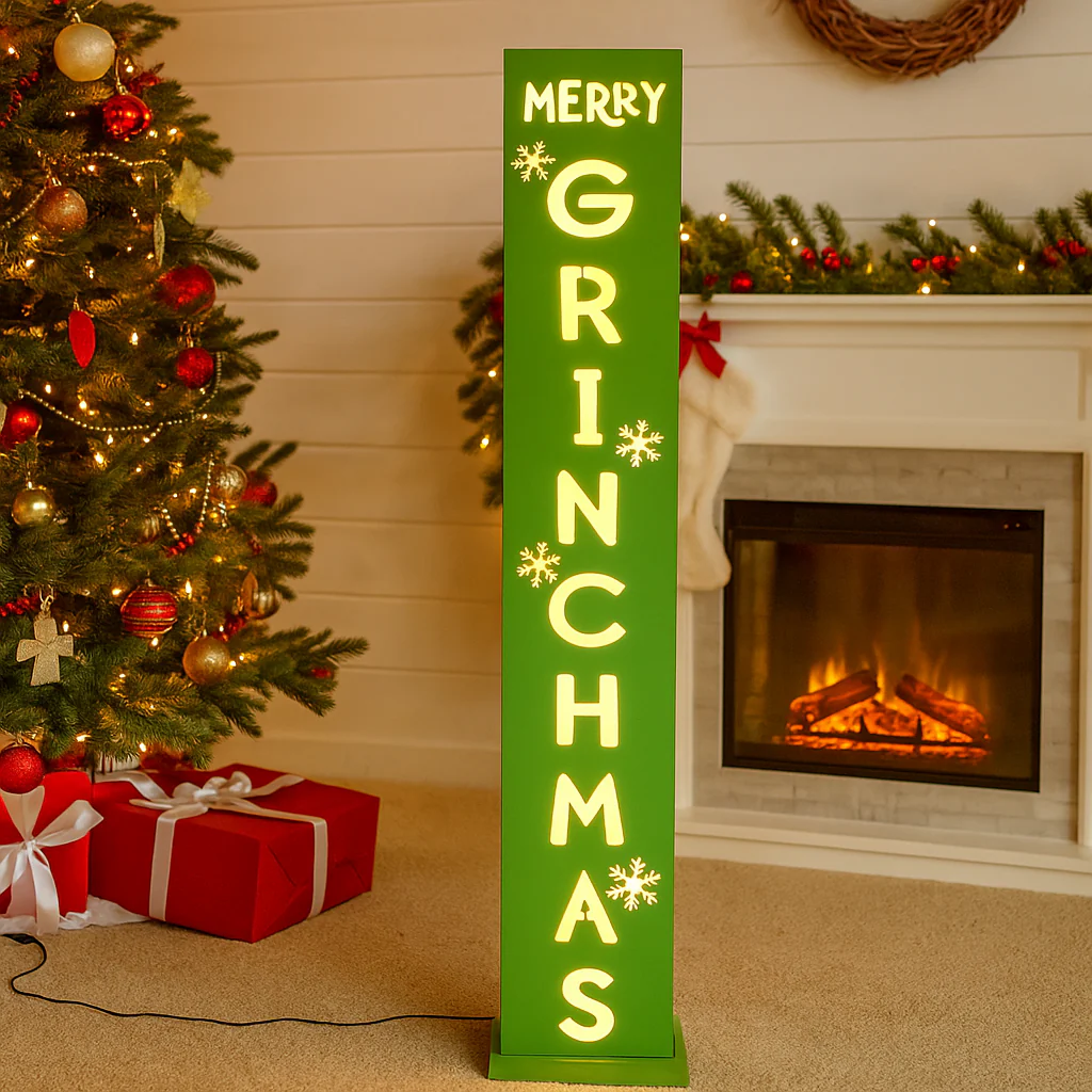 Dr. Seuss Merry Grinchmas Post 120cm