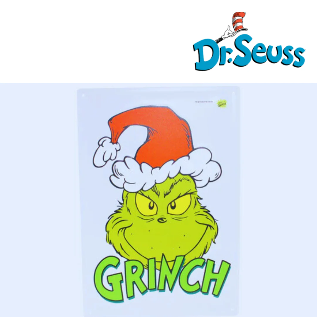 Dr. Seuss Metal Grinch Head 35X24Cm - Image 2