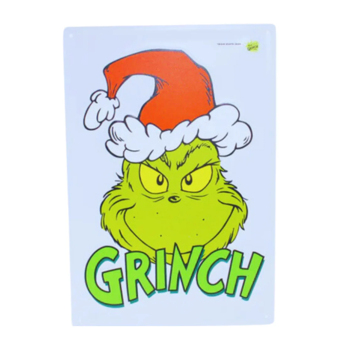 Dr. Seuss Metal Grinch Head 35X24Cm - Image 3