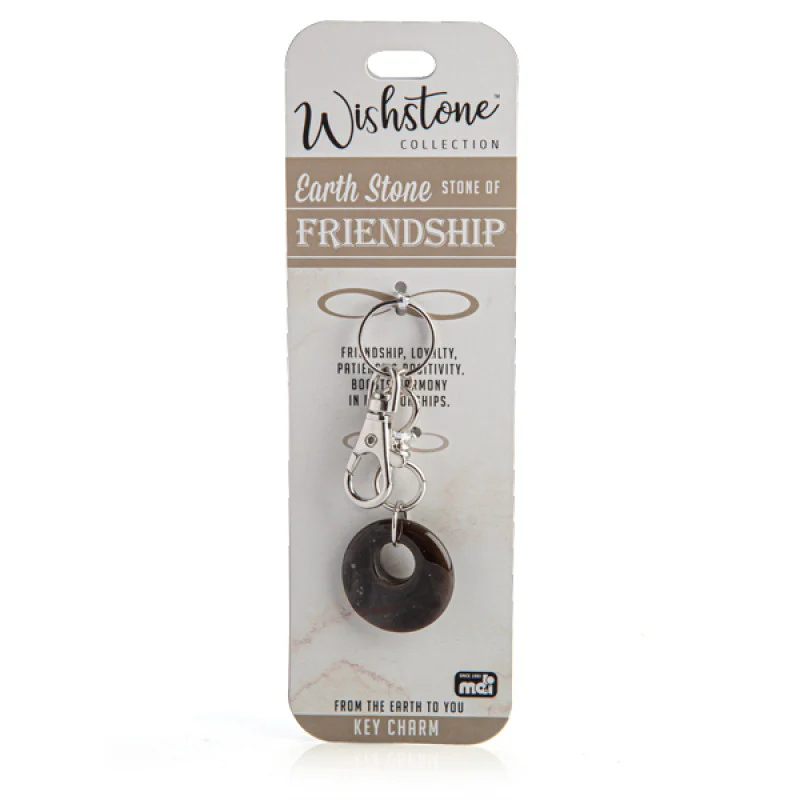 Earth Stone Key Charm