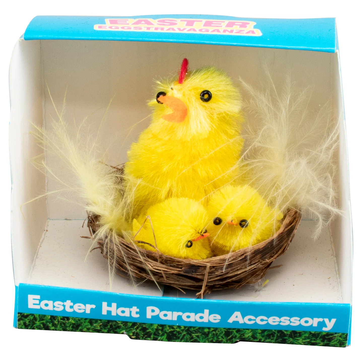 Easter Chicken In Nest 1pc 6cm 4 Assorted Styles - Image 2
