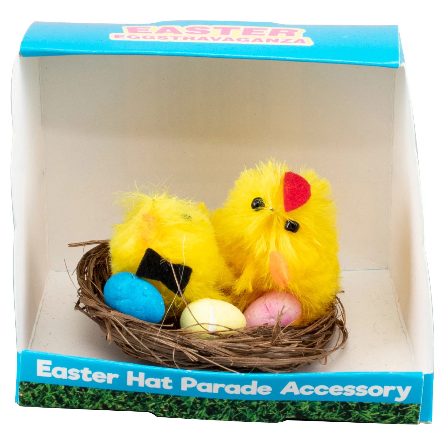 Easter Chicken In Nest 1pc 6cm 4 Assorted Styles - Image 3