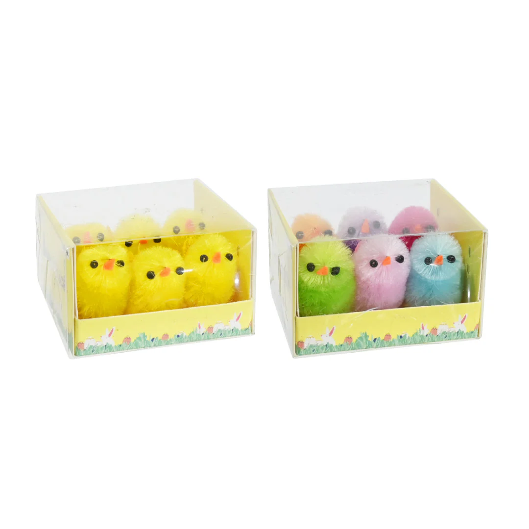 Easter Chicks 3cm 6pk Assorted