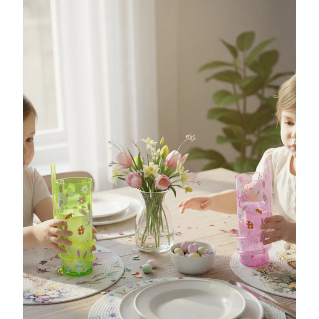 Easter Cup Spiral Straw 330mL Assorted - Image 4