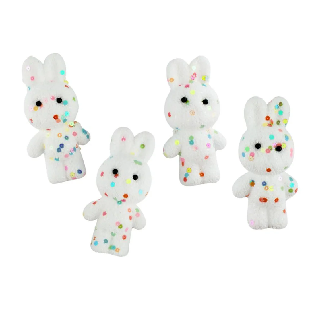 Easter Decor Sequin Rabbit 4pk