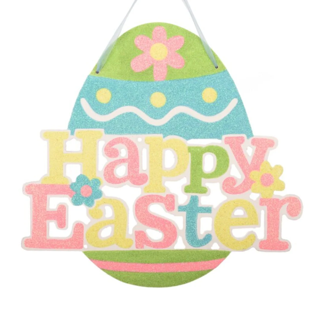 EASTER HANGING SIGN - MDF 29x27.5x0.4CM