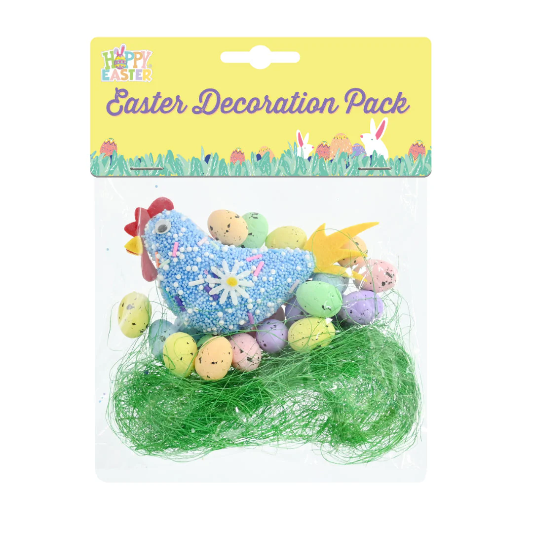 Easter Hat Decos Chicken Eggs Grass Assorted - Image 2