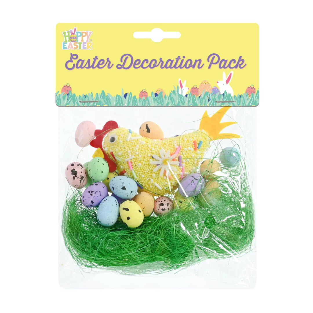 Easter Hat Decos Chicken Eggs Grass Assorted - Image 3