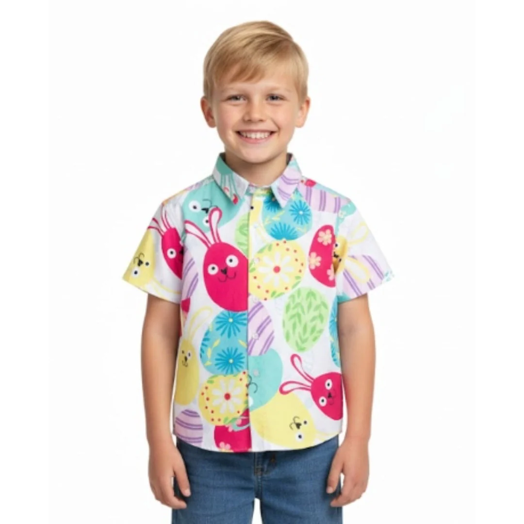 Easter Hawaiian Shirt Kids Assorted - Image 7