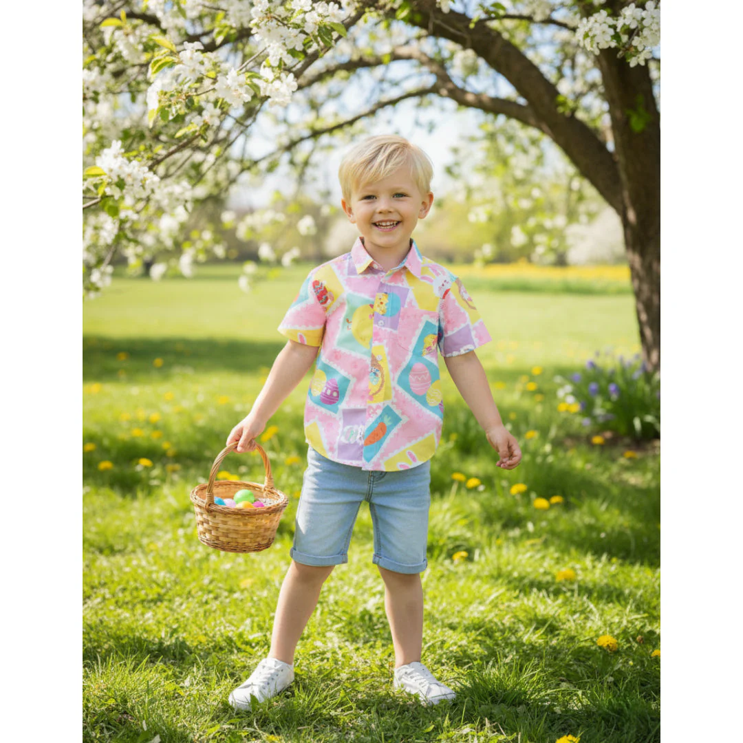 Easter Hawaiian Shirt Kids Assorted - Image 9