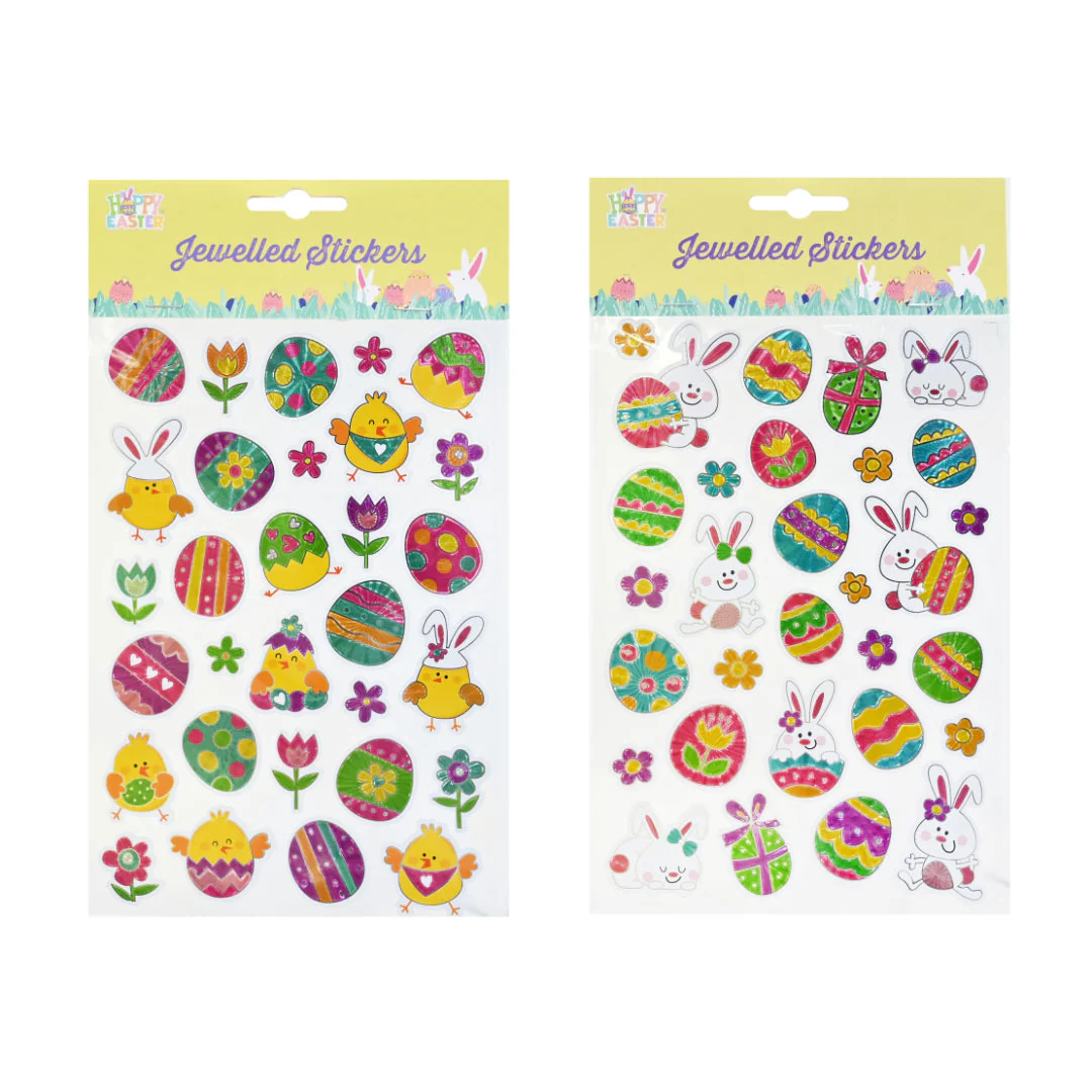 Easter Jewelled Stickers 30pk Assorted - Image 2