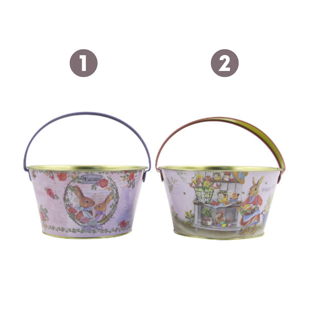 2A EASTER PAIL w/DECAL 19x10CM