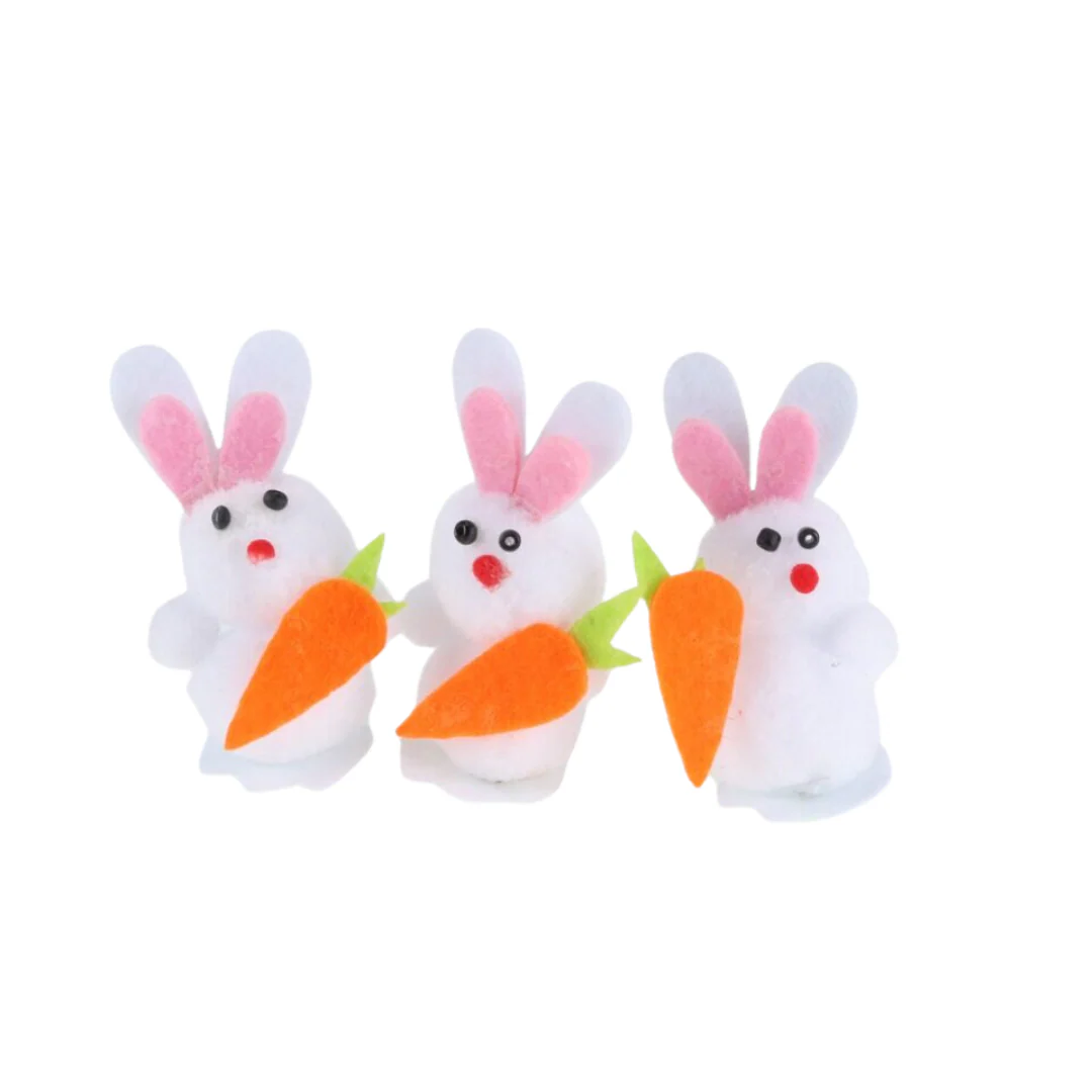Easter Rabbit 3pc 7cm 4 Assorted Styles - Image 4