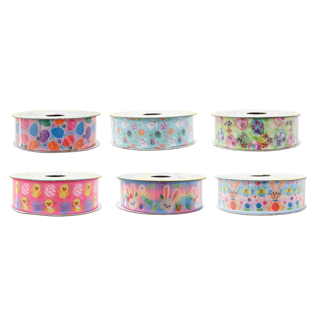 Easter Ribbon 25mm x 2.7m Assorted
