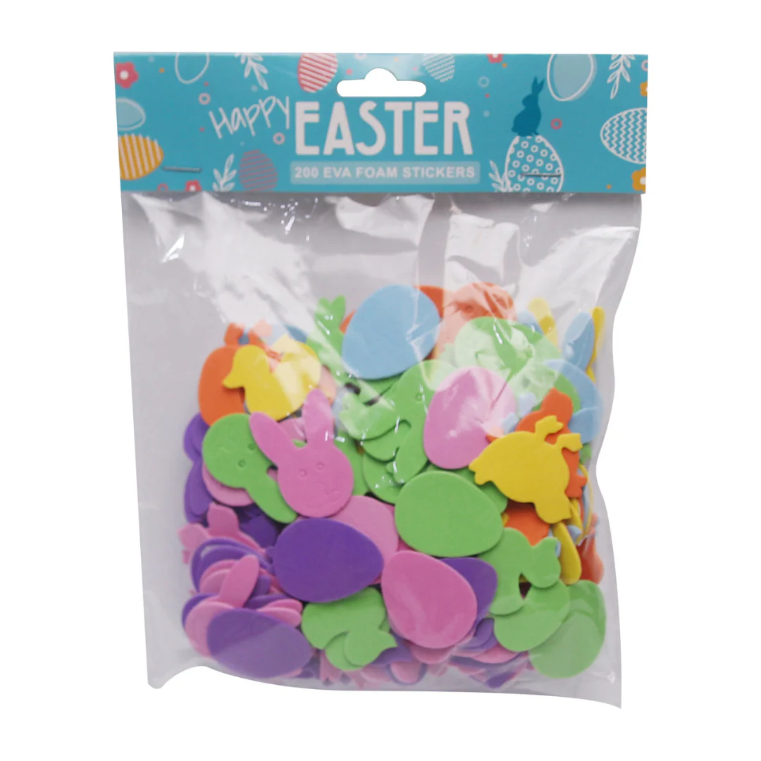200Pc Easter Self-Adhesive Eva Foam Stickers 2Cm