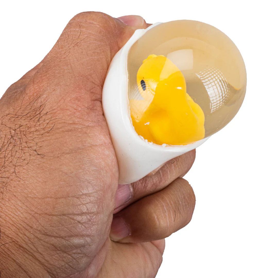 Squeezable Egg 6cm White