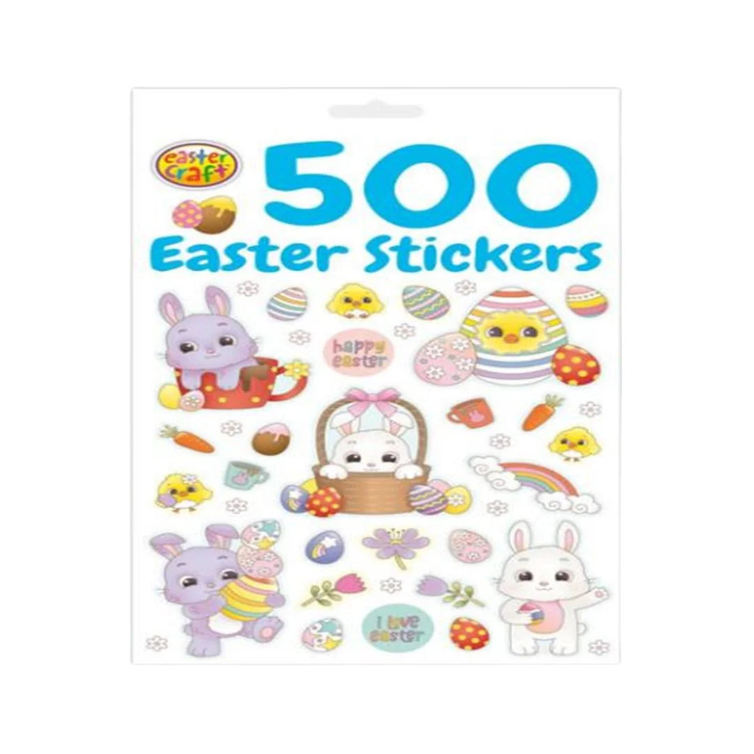 Easter Sticker Pad 500pc Assorted Designs - Image 2