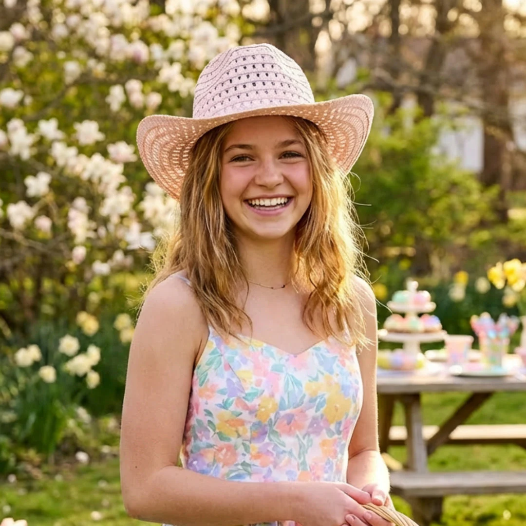 Easter Straw Cowboy Hat Assorted - Image 6