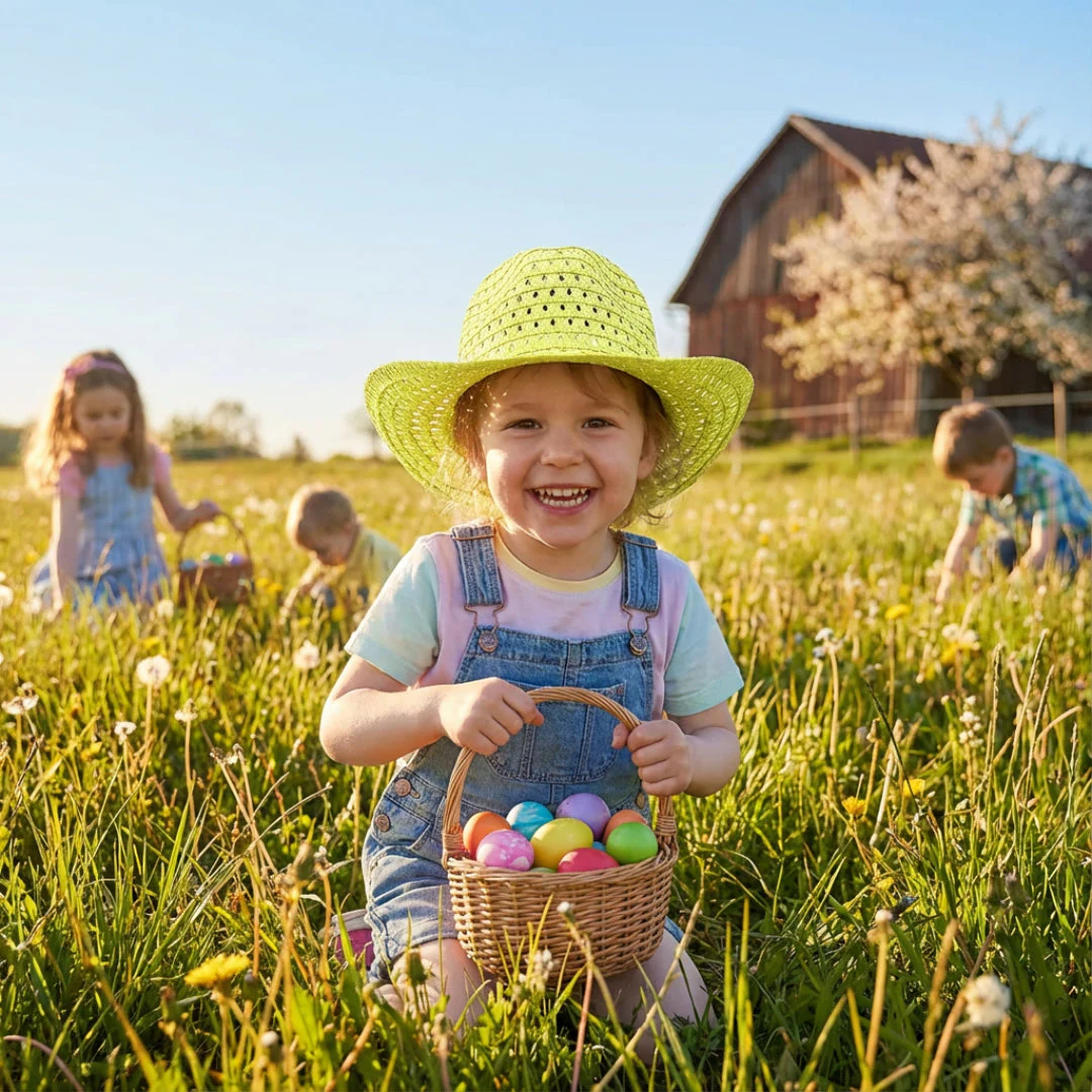 Easter Straw Cowboy Hat Assorted - Image 8