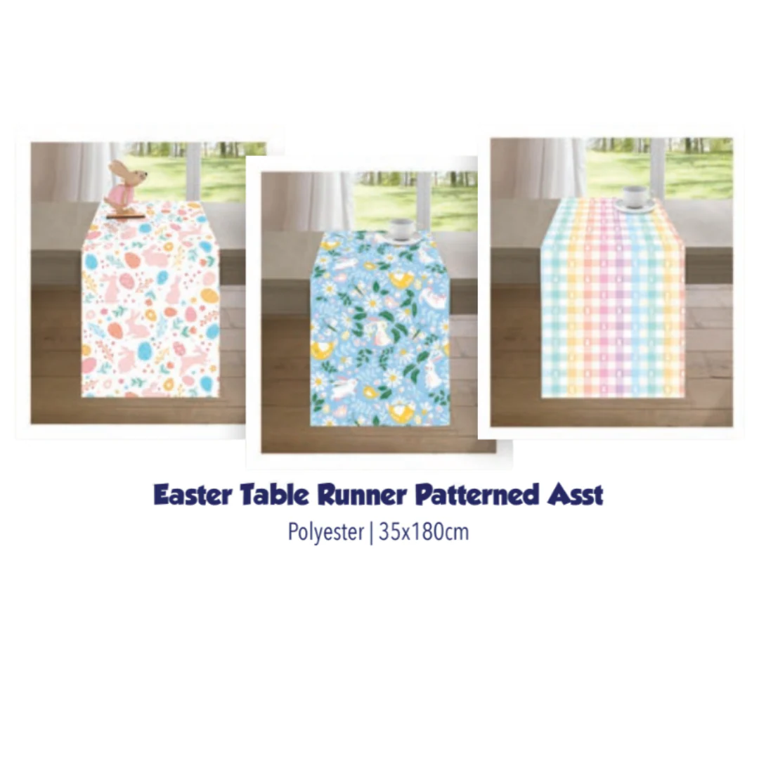 Easter Table Runner Patterned Assorted