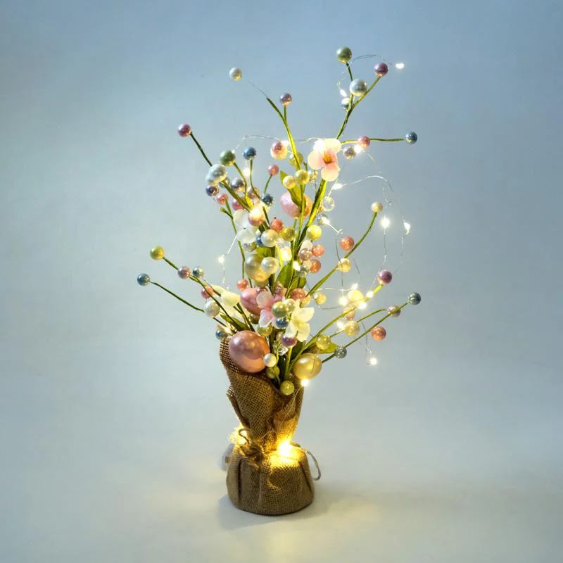 Easter Tree LED Battery Operated Finish Balls & Eggs 45cm - Image 3