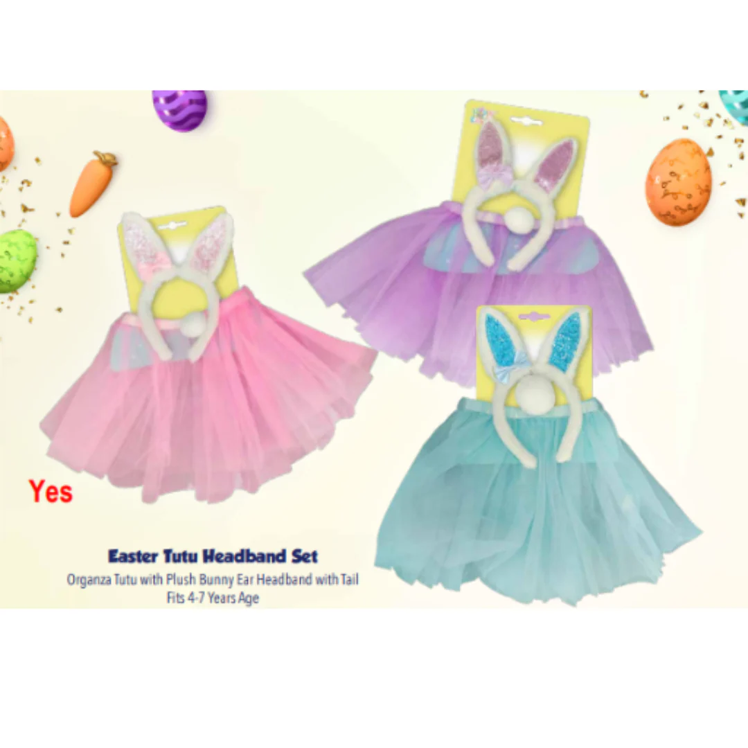 Easter Tutu Headband Set Assorted