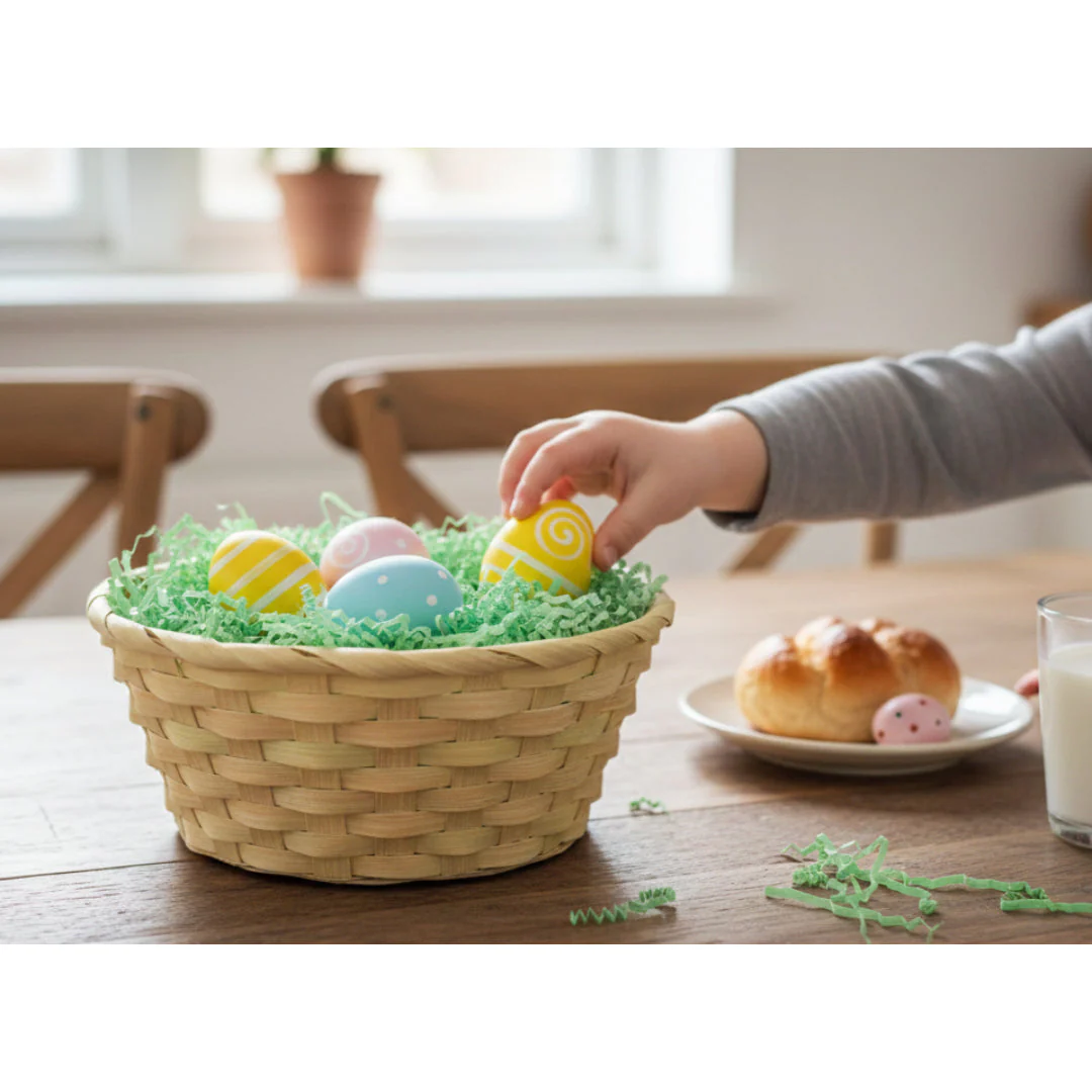 Easter Woven Basket Round Assorted - Image 6