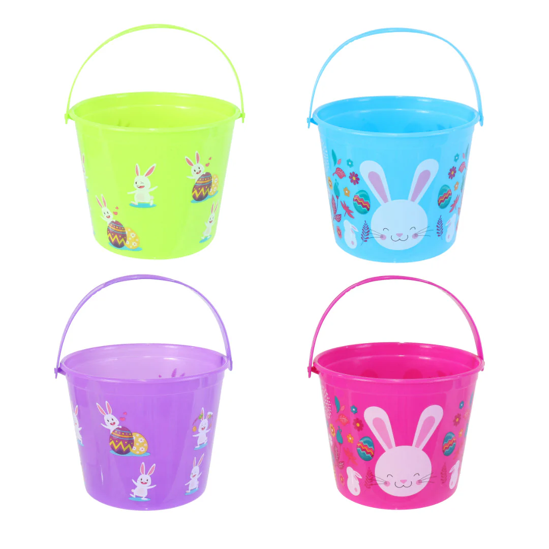 Easter Bucket Plastic Assorted
