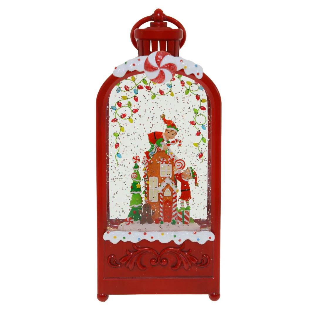Elf Candy Cane Lantern Print - Image 2