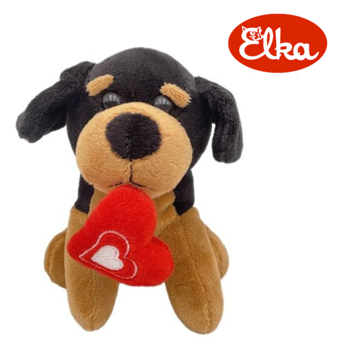 Elka Dog Rotty with Heart 18cm