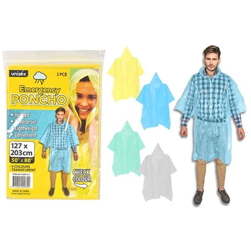 Emergency Poncho-4-Col-Lightweight