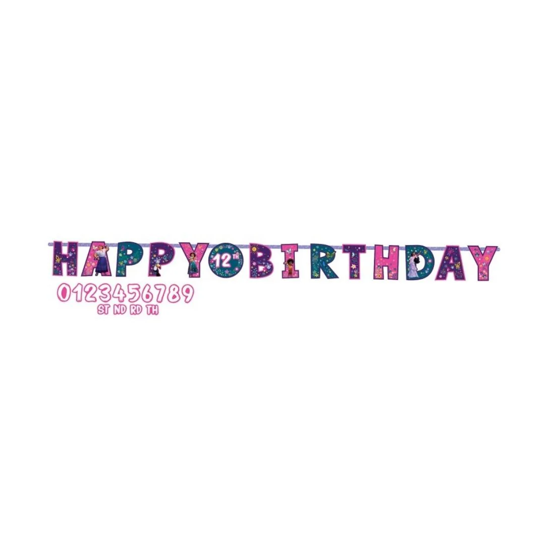Encanto Jumbo Add-An-Age Letter Banner