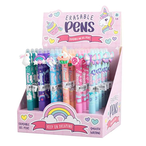 Erasable Gel Pen Girls Designs in SRT 6 Assorted