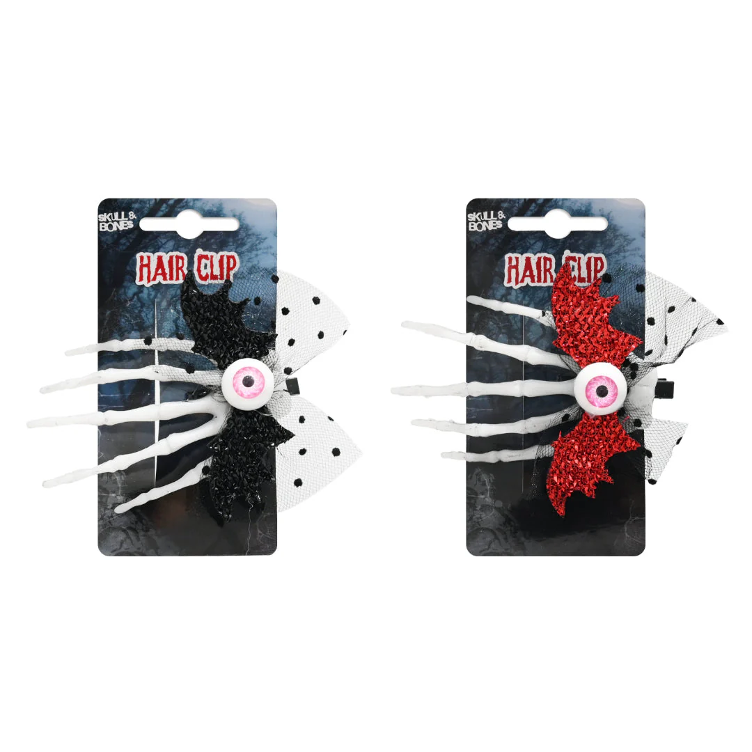 Eyeball Skeleton Hand Hair Clip Assorted