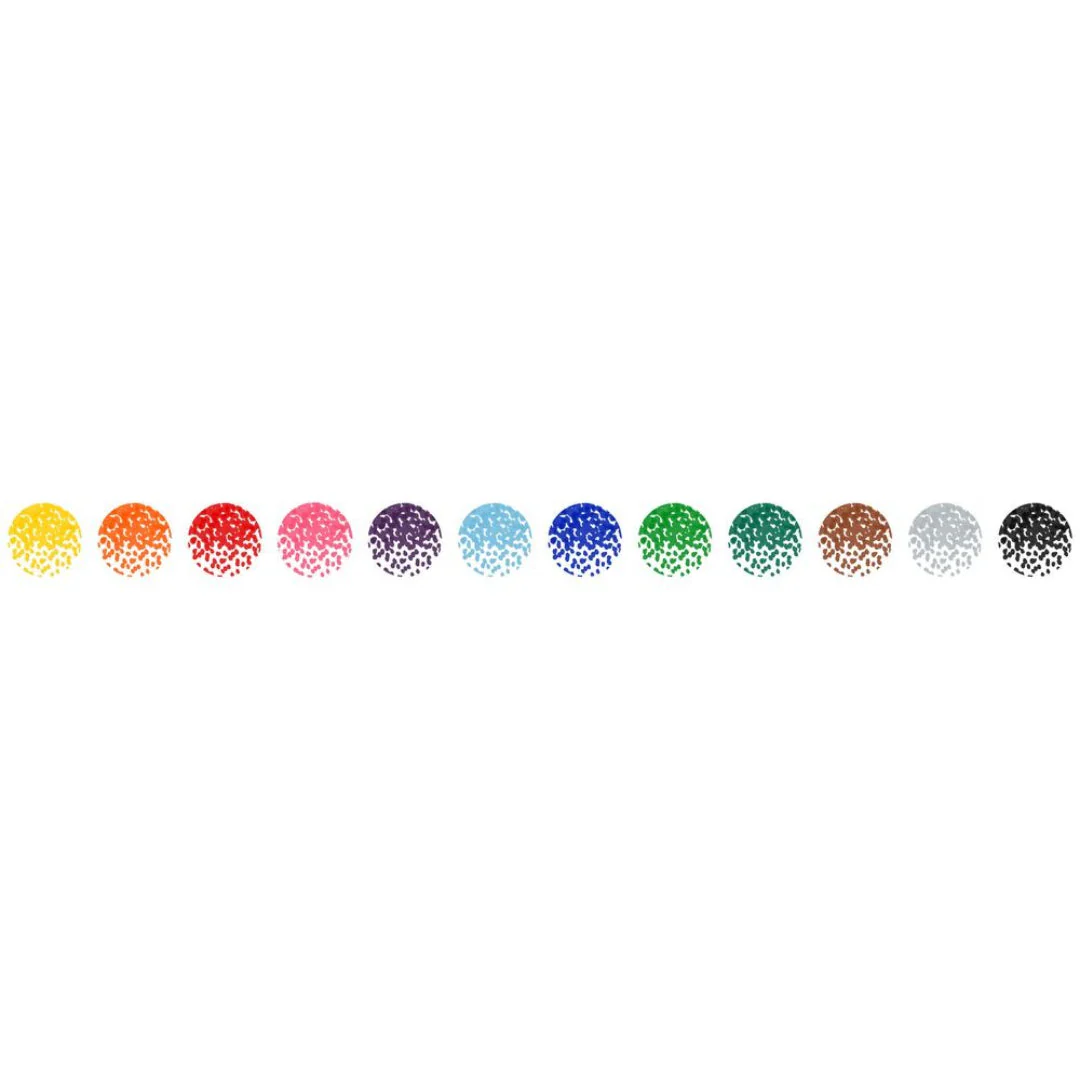 Faber Castell Jumbo Connector Pen Colour Markers, Assorted – Pack of 12