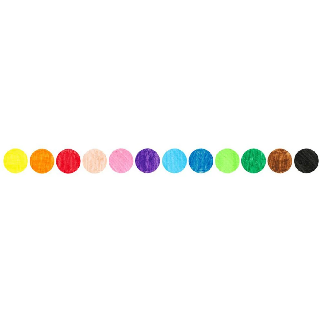 Faber Castell Jumbo Wax Crayons, Assorted – Pack of 12 - Image 2