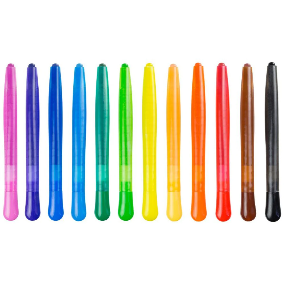 Faber Castell Junior Triangular Twist Wax Crayons, Assorted – Pack of 12 - Image 4