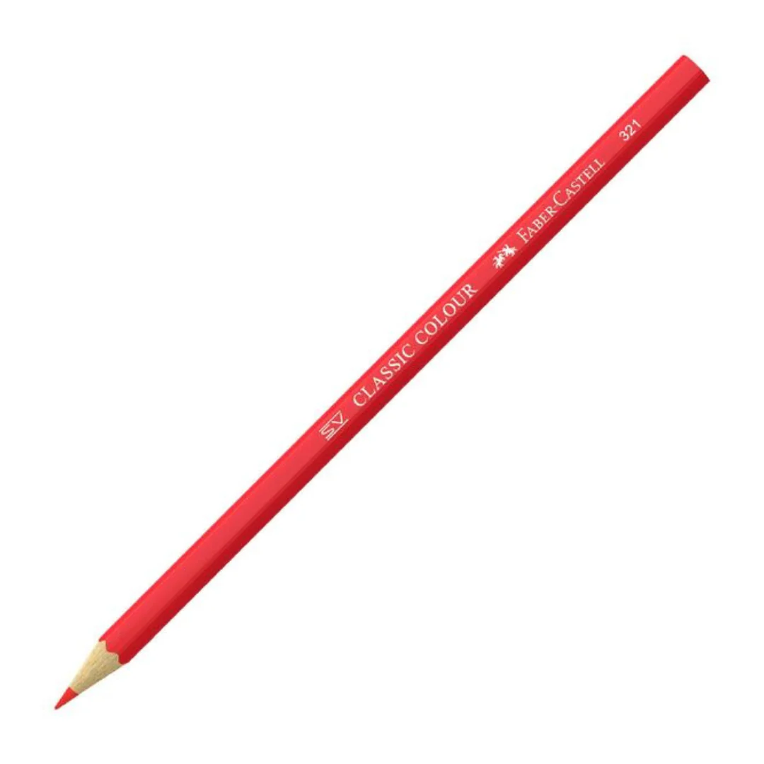 Faber Castell Classic Colour Pencils Assorted Pack of 12+1 Also includes 1 Grip Colour Pencil in Gold - Image 2