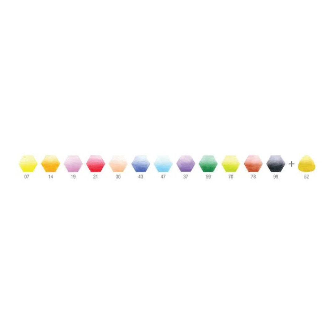 Faber Castell Classic Colour Pencils Assorted Pack of 12+1 Also includes 1 Grip Colour Pencil in Gold - Image 3