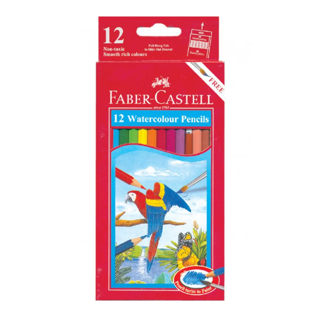 Faber Castell Regular Watercolour Pencil Asstd (Box 12)