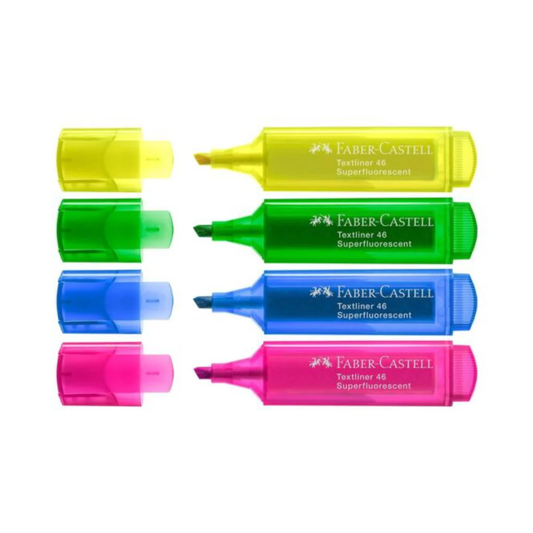 Faber Castell Textliner Ice 1546 Highlighter Wallet 4pk - Image 2