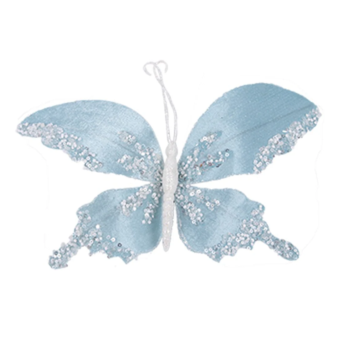 Fairy Floss Butterflies with Clip (Pink, Mint, Blue) 24cm - Image 3