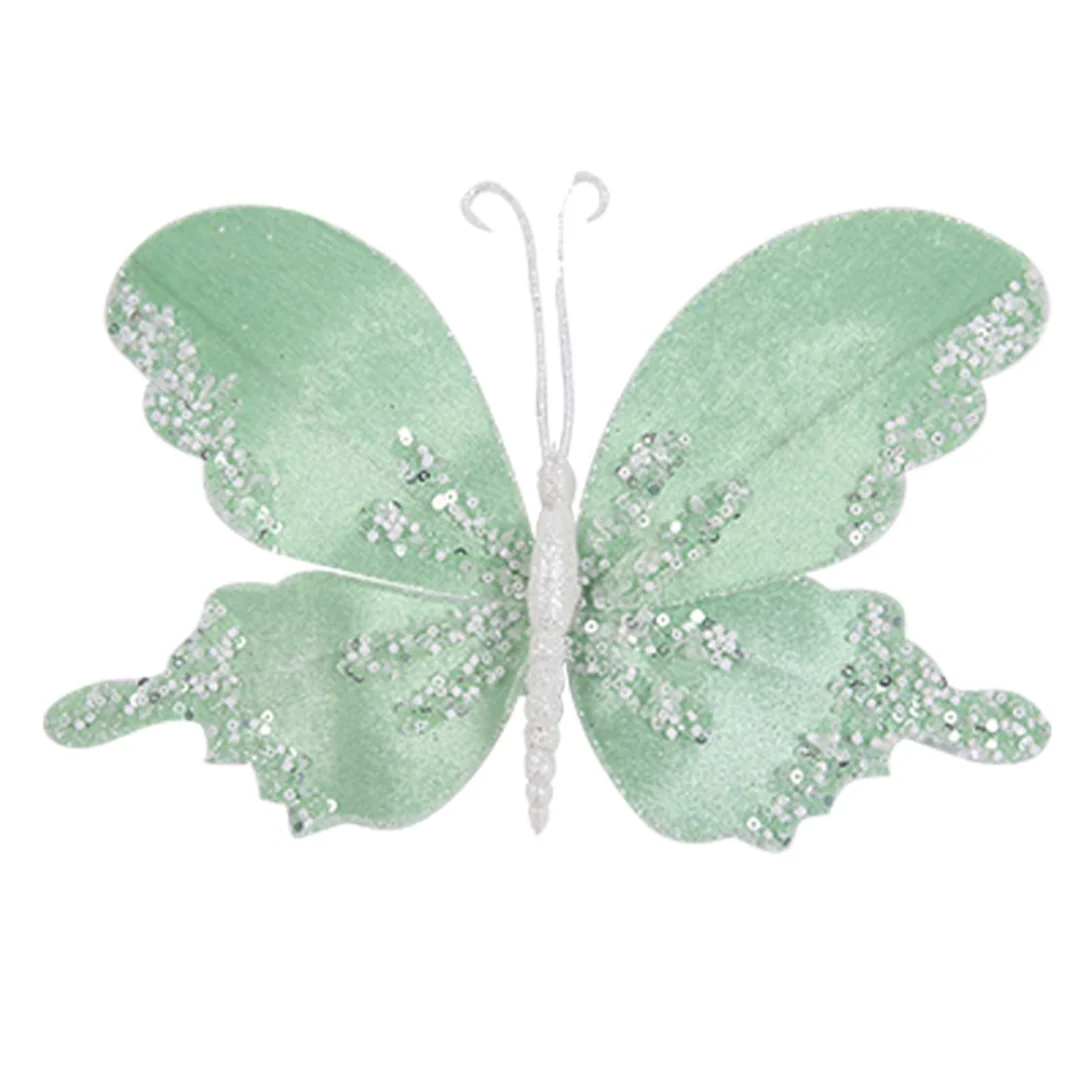 Fairy Floss Butterflies with Clip (Pink, Mint, Blue) 24cm - Image 5