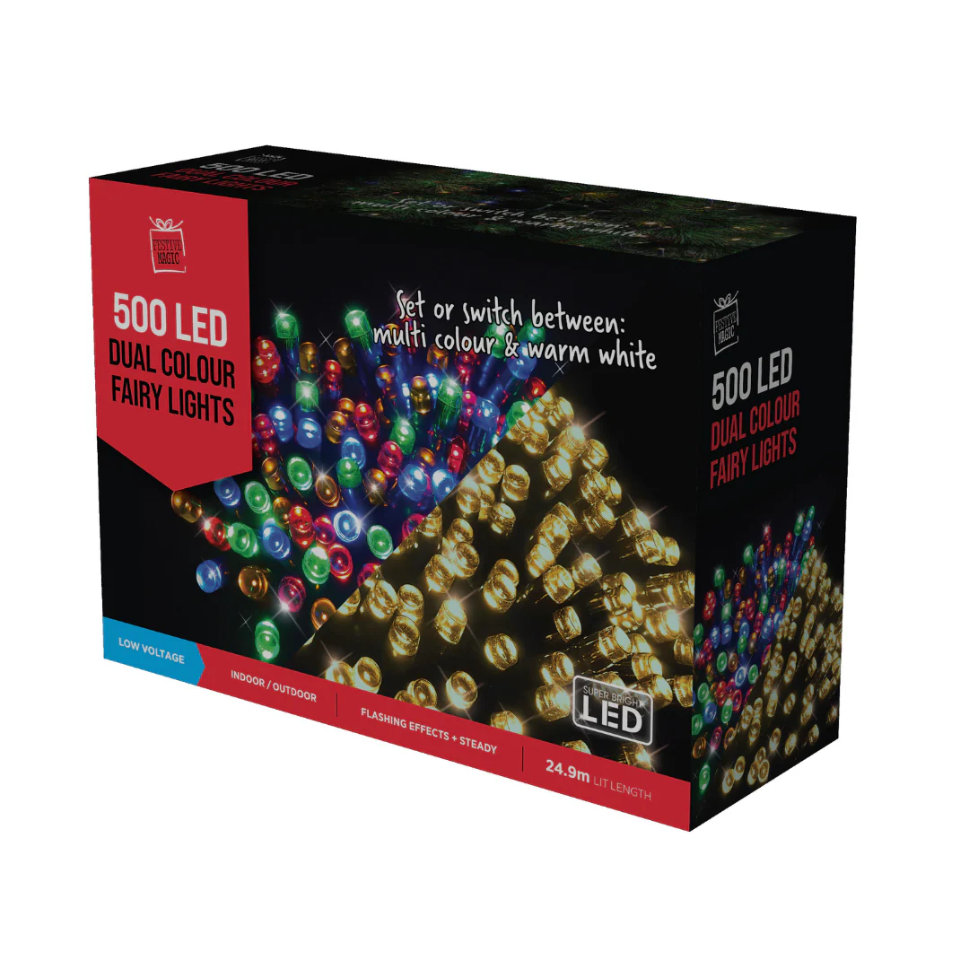 Fairy Lights Dual Colour 500 Lights