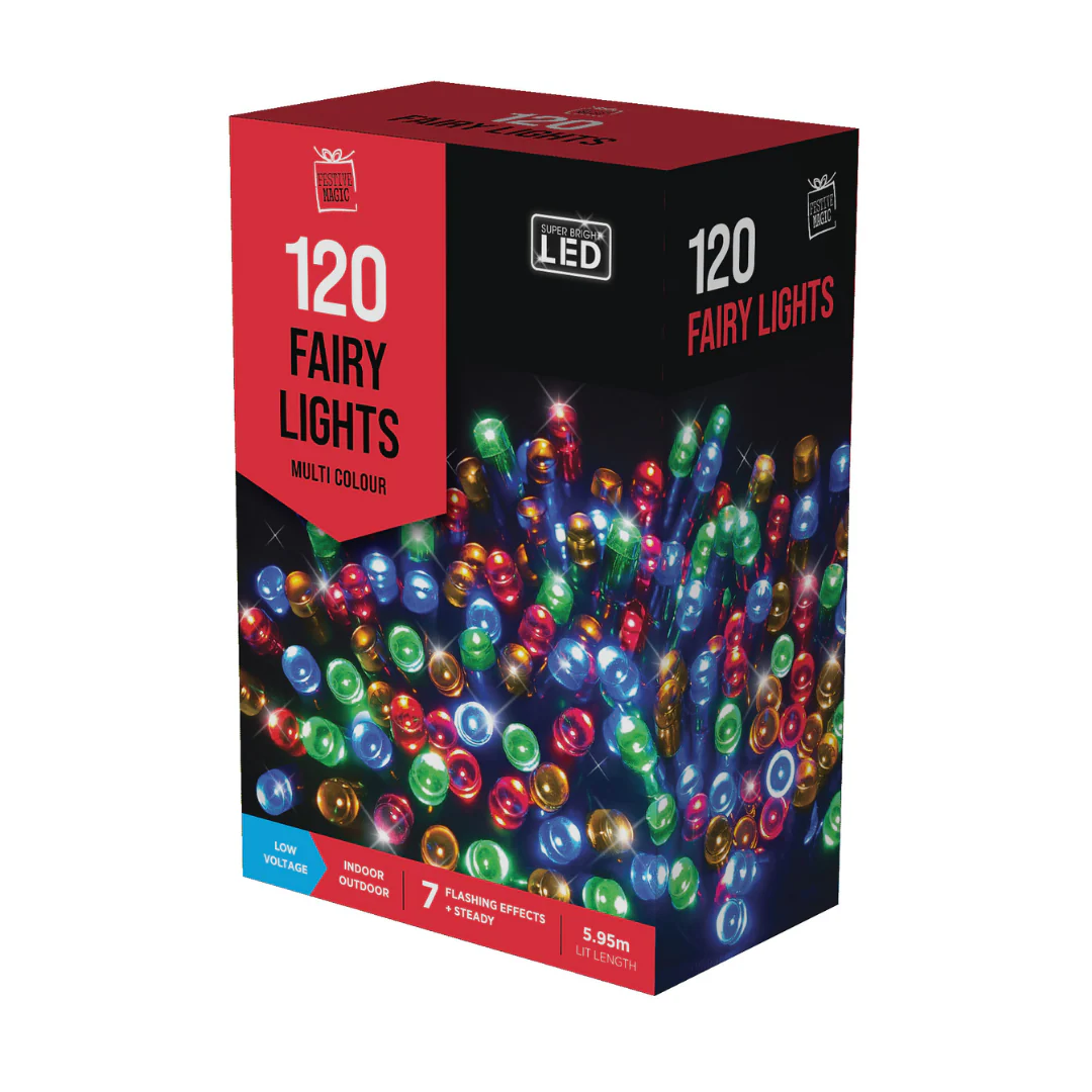 LEDs Flashing 120 Multi Colour