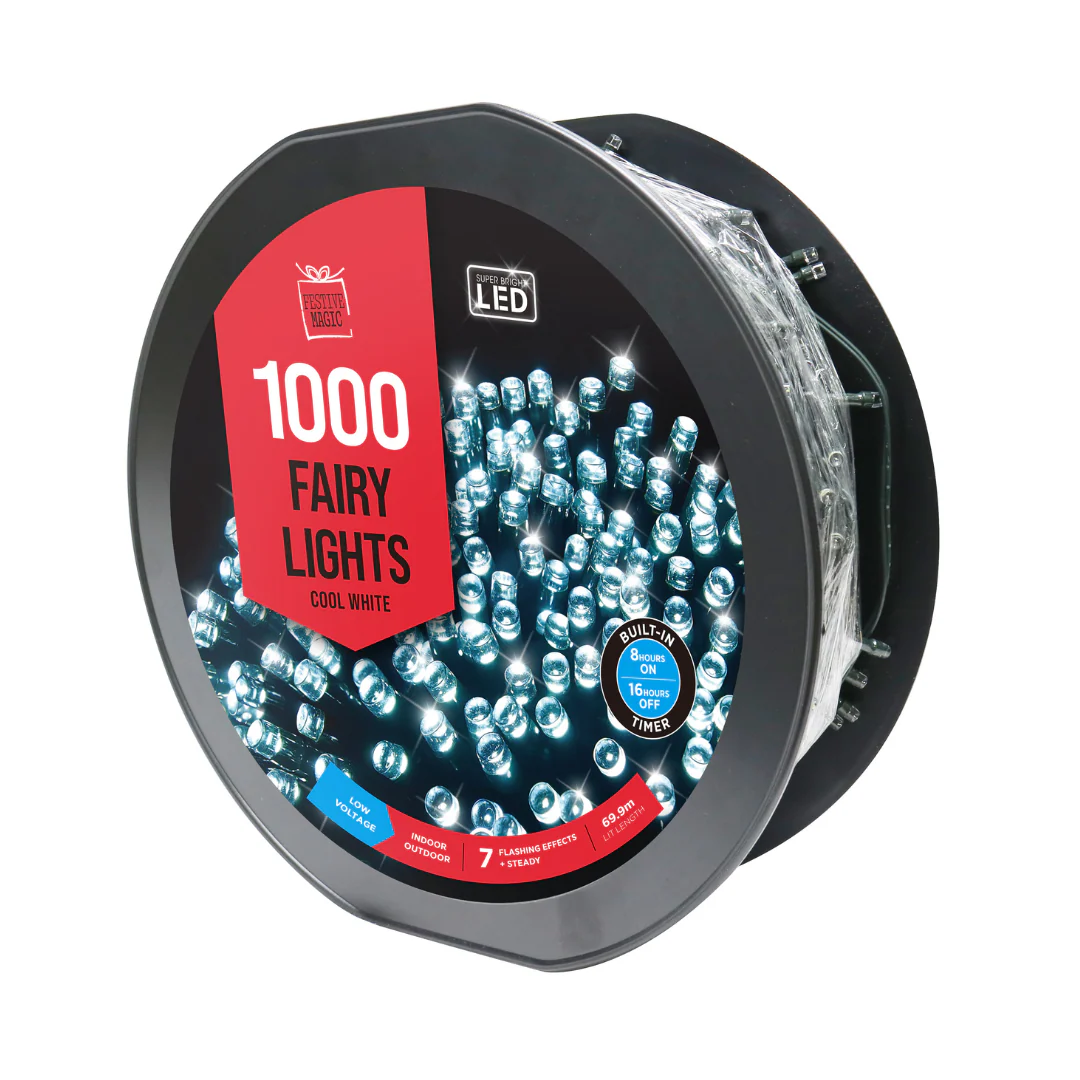 LEDs Flashing 1000 Cool White On Reel