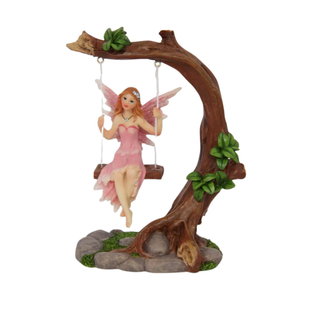 Fairy on Tree Swing 2 Assorted 14cm - Image 2
