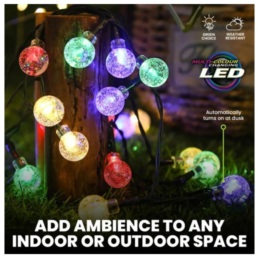 Fairy String Light Solar Ball Bubble 20 LED - Image 5