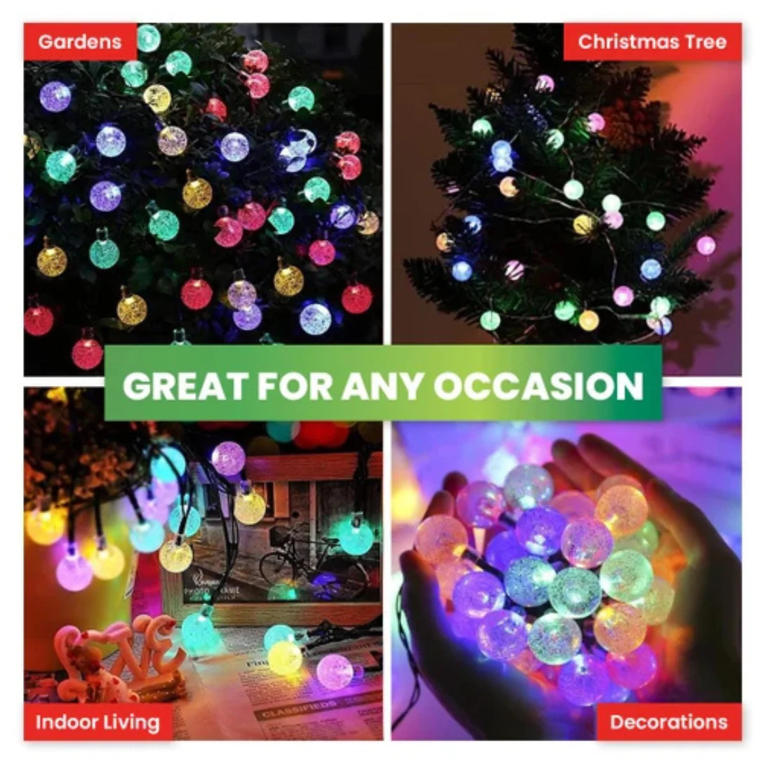 Fairy String Light Solar Ball Bubble 20 LED - Image 6