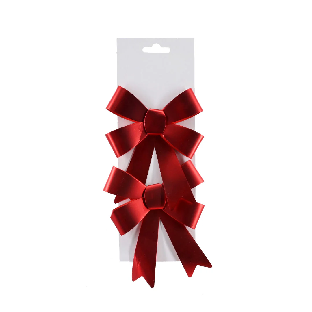Fancy Present Bow Matte Metallic 2pk Assorted - Image 5